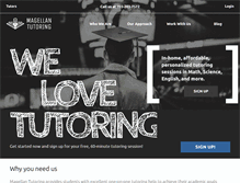 Tablet Screenshot of magellantutoring.com
